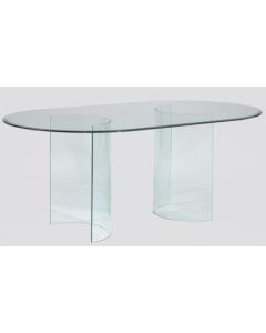 2400mm x 1400mm x 10mm OBLONG table top with bevelled edges and packaging