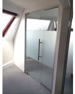 used glass partition 1365mm wide