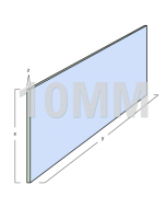 Toughened Glass Panel (2390mm x 900mm x 10mm)